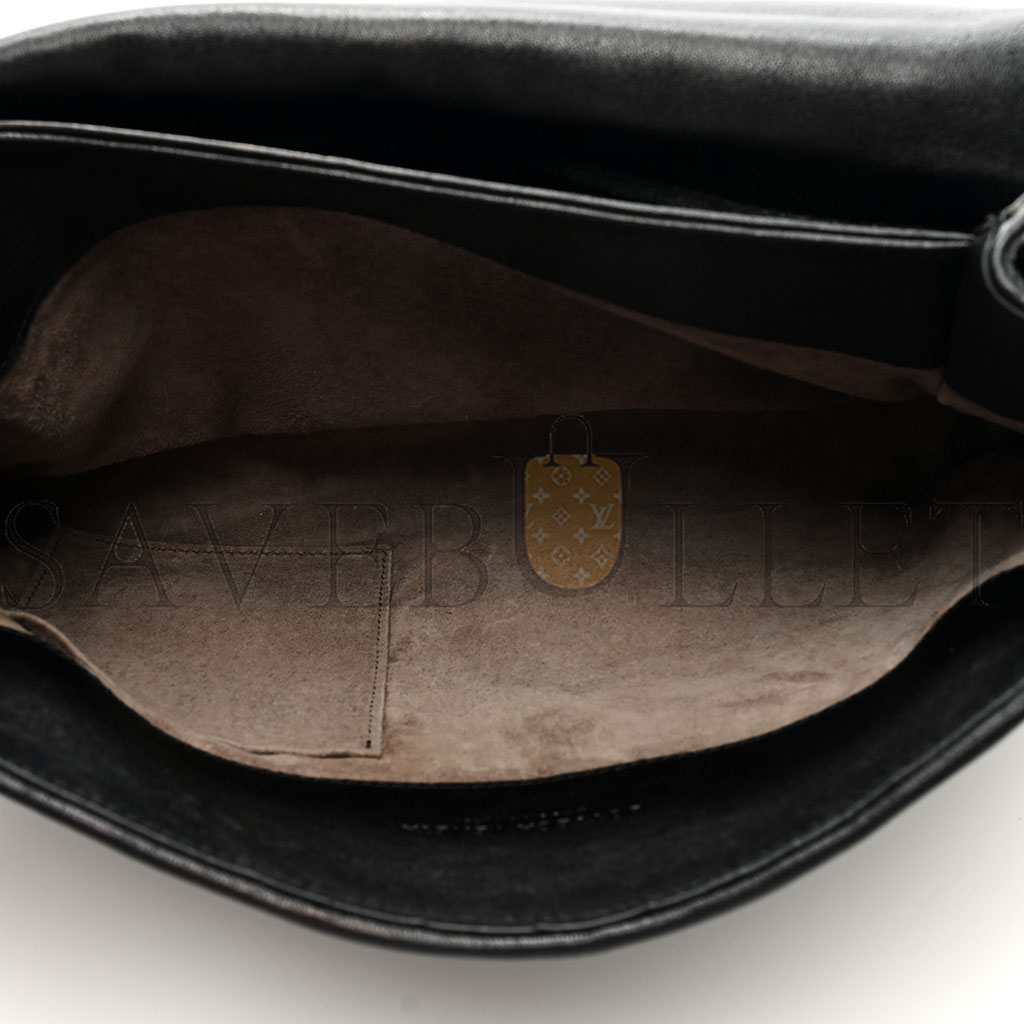 bo*te*ga Ve*ne*ta nappa intrecciato fringe flap black (28*20*10cm)